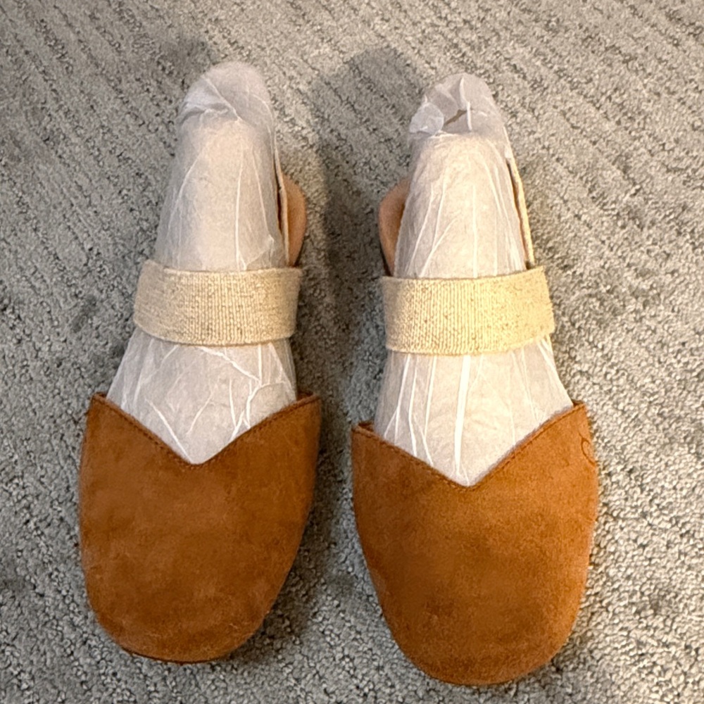 Born Tan Suede Mules